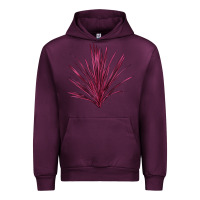 Mauve Wine Pink Cordyline Urban Hoodie - LillyAllenDesigns