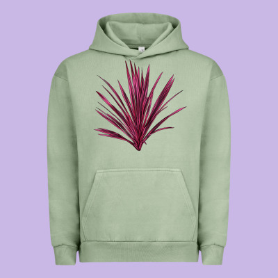 Pink Cordyline Urban Hoodie Designed By Lillyallendesigns