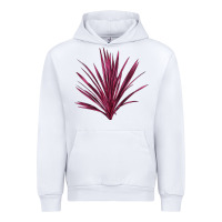 White Pink Cordyline Urban Hoodie - LillyAllenDesigns