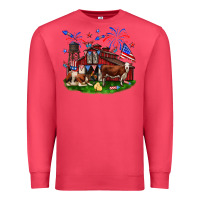 Cardinal Barn farm animals 4th of July Premium Sweatshirt - Neo Western