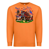 Carrot Barn farm animals 4th of July Premium Sweatshirt - Neo Western