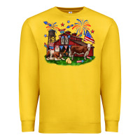 Barn Farm Animals 4th Of July Premium Sweatshirt | Teevron