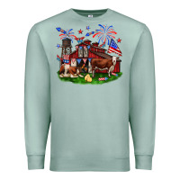 Seafoam Barn farm animals 4th of July Premium Sweatshirt - Neo Western