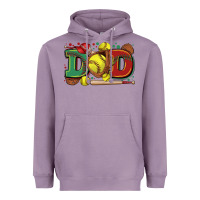 Lavender dad softball Heavyweight Hoodie - Zillion Design Studio