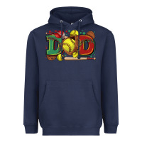 Navy dad softball Heavyweight Hoodie - Zillion Design Studio