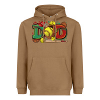 Toasted Coconut dad softball Heavyweight Hoodie - Zillion Design Studio