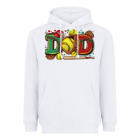 White dad softball Heavyweight Hoodie - Zillion Design Studio