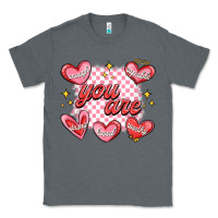 Charcoal Heather valentines day positive affirmations Classic Tee - MaliasSmallBusiness