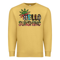 Antique Gold hello sunshine Premium Sweatshirt - SublimationCraftShop