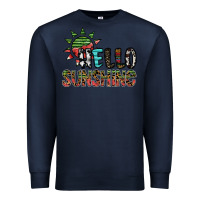 Navy hello sunshine Premium Sweatshirt - SublimationCraftShop