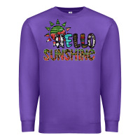 Purple hello sunshine Premium Sweatshirt - SublimationCraftShop