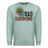 Seafoam hello sunshine Premium Sweatshirt - SublimationCraftShop