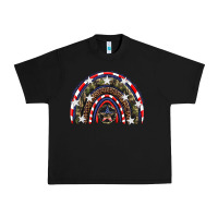 Black usa camouflage rainbow Urban Heavy Tee - Artiststas