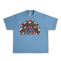 Pebble Blue usa camouflage rainbow Urban Heavy Tee - Artiststas