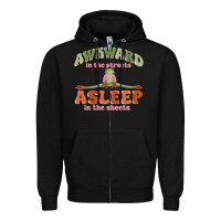Black awkward in the streets asleep in the sheets Zipper Hoodie - MaliasSmallBusiness