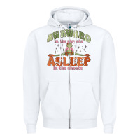 White awkward in the streets asleep in the sheets Zipper Hoodie - MaliasSmallBusiness
