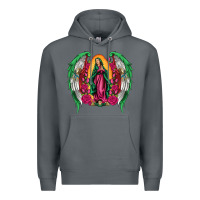 Rock mexican flag wings our lady of guadalupe Premium Hoodie - Artiststas