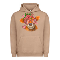Pigment Burro valentines day orange cow Urban Hoodie - Jasminsmagicworld