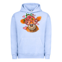 Pigment Grape Ice valentines day orange cow Urban Hoodie - Jasminsmagicworld