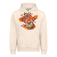 Sandshell valentines day orange cow Urban Hoodie - Jasminsmagicworld