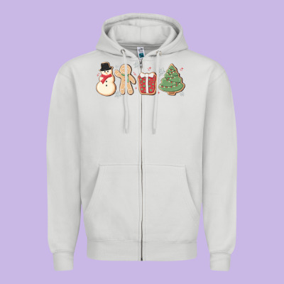 Zipper Hoodie christmas gingerbread cookies