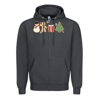 Smoke christmas gingerbread cookies Zipper Hoodie - MaliasSmallBusiness