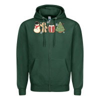 Sports Green christmas gingerbread cookies Zipper Hoodie - MaliasSmallBusiness