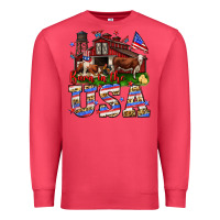 Cardinal Barn in the USA Premium Sweatshirt - Neo Western