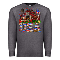Charcoal Heather Barn in the USA Premium Sweatshirt - Neo Western