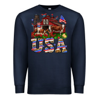 Navy Barn in the USA Premium Sweatshirt - Neo Western