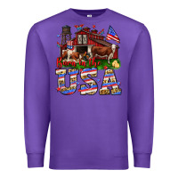 Purple Barn in the USA Premium Sweatshirt - Neo Western