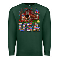 Sports Green Barn in the USA Premium Sweatshirt - Neo Western