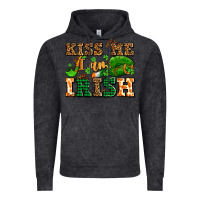 Vintage Black kiss me i am irish  with lips and shamrocks Vintage Hoodie - AdoDesignShop