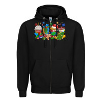 Black autism awareness christmas coffee Zipper Hoodie - MaliasSmallBusiness