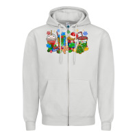 Dove Grey autism awareness christmas coffee Zipper Hoodie - MaliasSmallBusiness