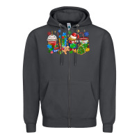 Smoke autism awareness christmas coffee Zipper Hoodie - MaliasSmallBusiness