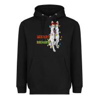Black merry and bright white shepherd Heavyweight Hoodie - RanaPortraitStore