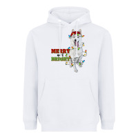 White merry and bright white shepherd Heavyweight Hoodie - RanaPortraitStore