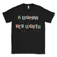 Black a woman who knows her worth is dangerous Classic Tee - MaliasSmallBusiness