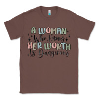 Chestnut a woman who knows her worth is dangerous Classic Tee - MaliasSmallBusiness