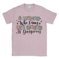 Lilac a woman who knows her worth is dangerous Classic Tee - MaliasSmallBusiness