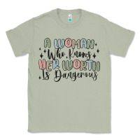 Matcha a woman who knows her worth is dangerous Classic Tee - MaliasSmallBusiness