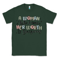 Sports Green a woman who knows her worth is dangerous Classic Tee - MaliasSmallBusiness