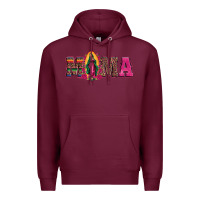 Burgundy mama our lady of guadalupe Premium Hoodie - Artiststas