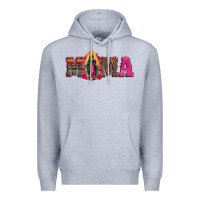 Heather Grey mama our lady of guadalupe Premium Hoodie - Artiststas