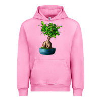 Fuchsia Pink Ficus Ginsenge Urban Hoodie - LillyAllenDesigns