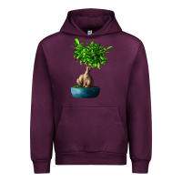 Mauve Wine Ficus Ginsenge Urban Hoodie - LillyAllenDesigns