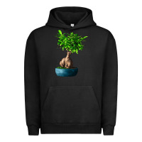 Pigment Black Ficus Ginsenge Urban Hoodie - LillyAllenDesigns
