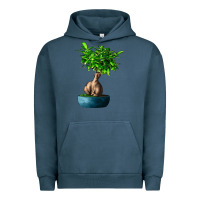 Pigment Midnight Navy Ficus Ginsenge Urban Hoodie - LillyAllenDesigns