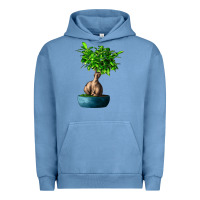 Pigment Pebble Blue Ficus Ginsenge Urban Hoodie - LillyAllenDesigns